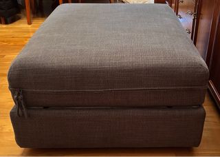 Módulo sofá cama gris tela