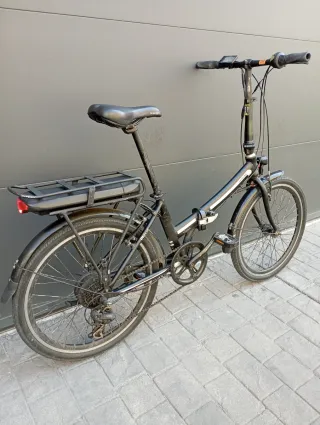 Bicicleta Eléctrica Plegable Negra