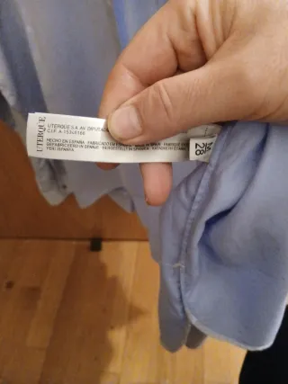 Camisa oversize Uterqüe azul