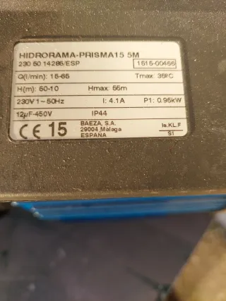 Grupo Presión Prisma 15,5m con Presscontrol