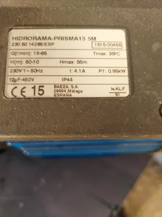 Grupo Presión Prisma 15,5m con Presscontrol