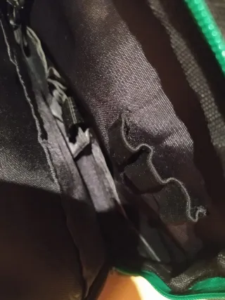 Mochila escolar verde con ruedas