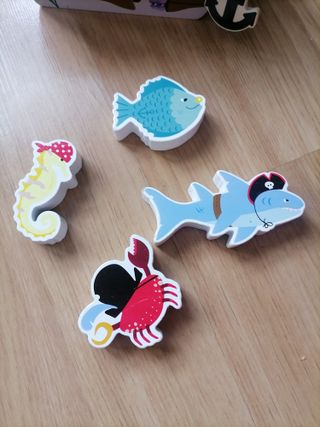 Regalo barco Pirata de Madera + 3 años