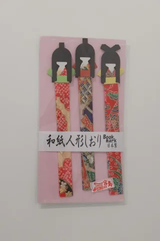 3 segnalibri in carta Washi