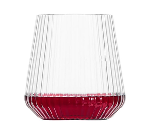 8 Bicchieri Vino/Acqua Plastica Dura Effetto Vetro