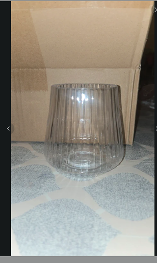 8 Bicchieri Vino/Acqua Plastica Dura Effetto Vetro