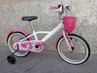 Bicicleta Niña Rosa 16 con Ruedines