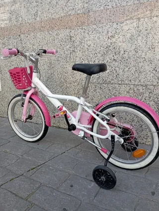 Bicicleta Niña Rosa 16 con Ruedines