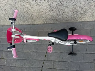 Bicicleta Niña Rosa 16 con Ruedines