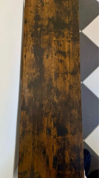 Mueble TV Madera y Metal Marrón Negro