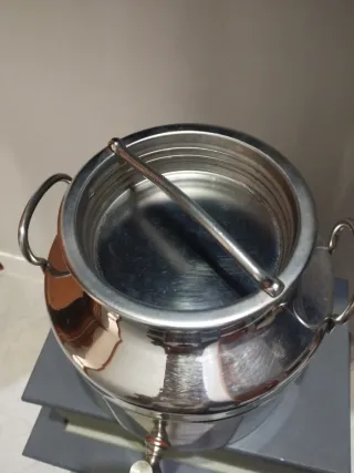 Ziro per olio con rubinetto e manici 5 litri