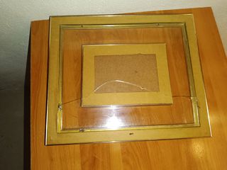 ANTON PECK . CUADRO ANTIGUO . ROTO EL CRISTAL