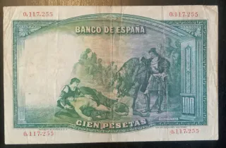 Billete 100 pesetas 25 abril 1931