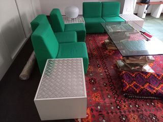 Tavolini Bassi Salotto Vetro e Plastica