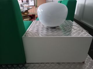 Tavolini Bassi Salotto Vetro e Plastica