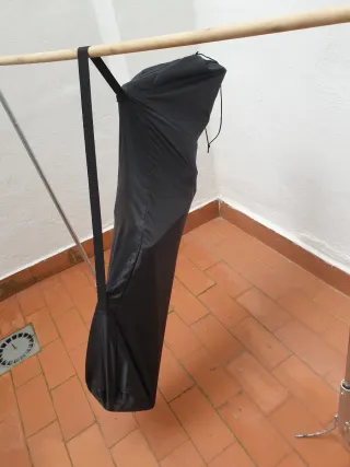 Sillón de playa plegable azul