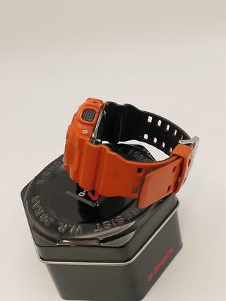 RELOJ PULSERA DE CABALLERO CASIO 5081 NARANJA + CAJA
