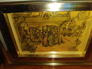 ANTON PECK . CUADRO RELIEVE ANTIGUO