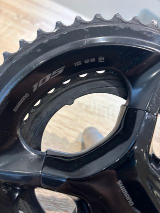 Bielas Shimano 105 con potenciómetro Giant