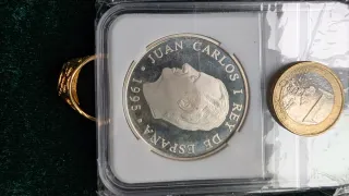 Moneda Plata Juan Carlos I Rey De España 1995