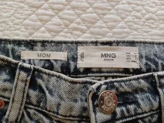 Pantalón vaquero niña Mango desgastado