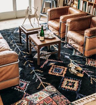 Tapete Rugvista 160x230cm Preto Multicolor