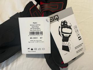 Guantes Moto Verano SQ Negros Rojos talla S
