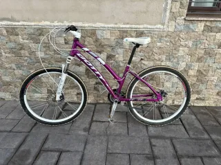 Bicicleta de montaña morada