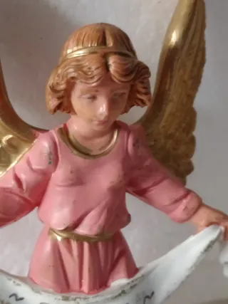 Angeli Fontanini Presepe Blu e Rosa