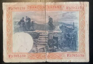 Billete 100 pesetas 1 julio 1925