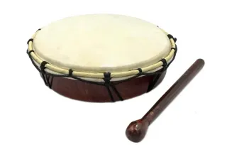 Tambor chamánico con mazo