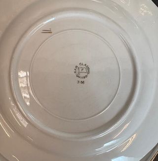 Antigua Vajilla San Claudio Porcelana