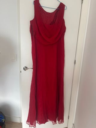 Vestido Purificación García Rojo Talla XL