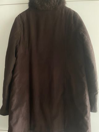Cappotto donna marrone con pelliccia