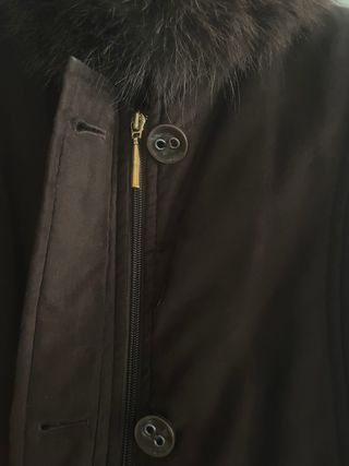 Cappotto donna marrone con pelliccia