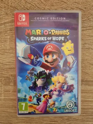 Lote 2 juegos Super Mario Odyssey y rabbids