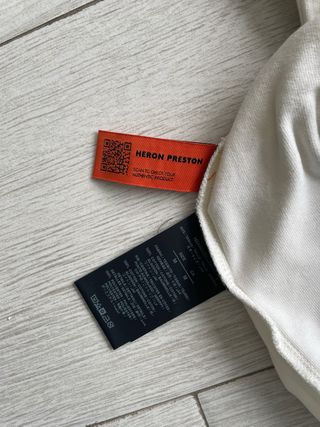 Camiseta Heron Preston Azul y Blanca