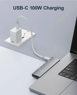 Hub USB-C 8 in 2 per MacBook