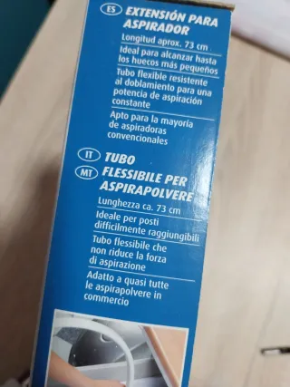 Tubo flexible aspiradora azul