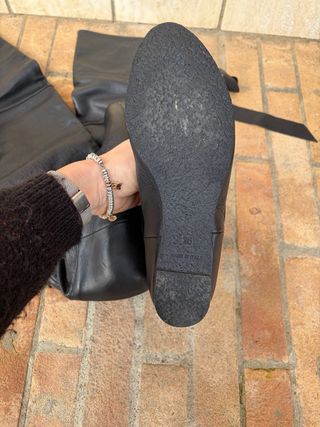 Stivali alti morbidi in pelle