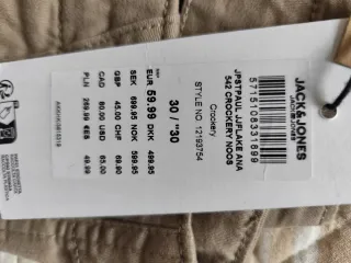 Pantalón cargo beige