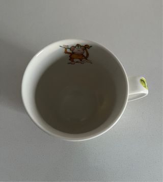 Taza de porcelana Holanda con diseño de animales