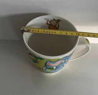 Taza de porcelana Holanda con diseño de animales