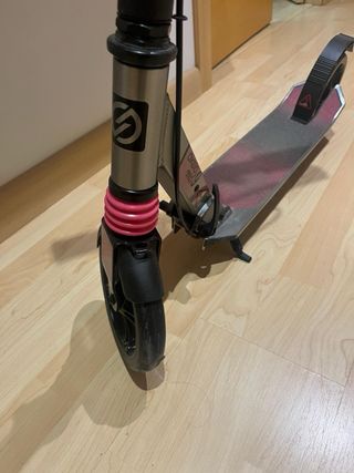 Patinete Oxelo gris y rosa