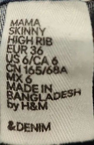 Pantalón Premamá Talla 36 Azul