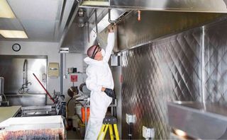 Limpieza campana industrial restaurante