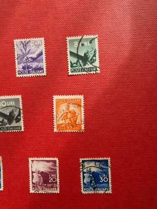 Serie francobolli Repubblica italiana vintage