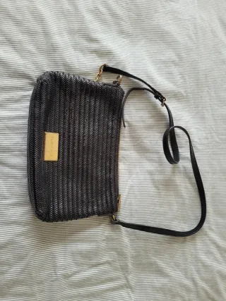 Bolso Bimba y Lola negro tejido