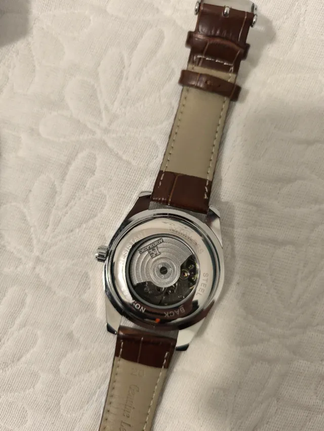 Reloj AQKULASIC Correa Marrón y Plata