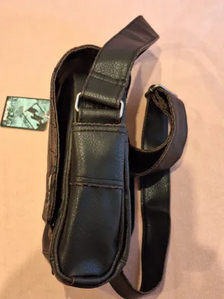 Bolso bandolera Billabong negro y marrón